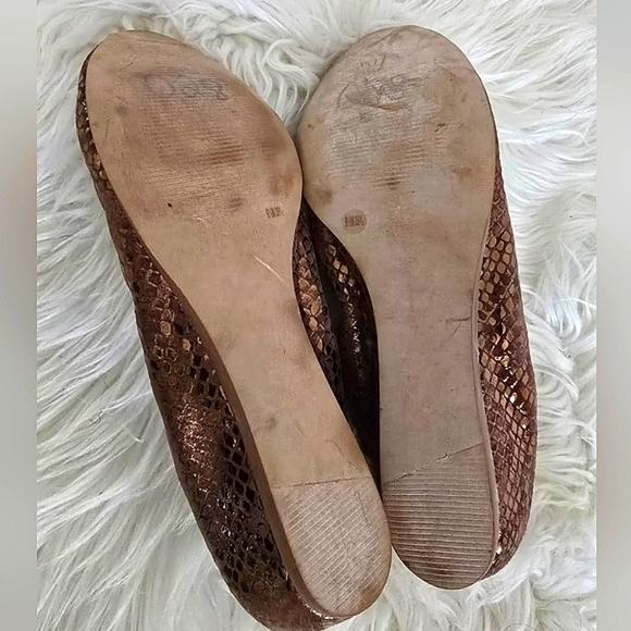 Arturo Chiang Embelished Open Toe Brown Flats Size 9.5M🌴 - Picture 4 of 6